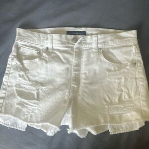 Aeropostale size 4 white denim cheeky shorts